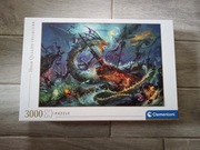 Puzzle Clementoni 3000 elementów High Quality The Underwater Battle