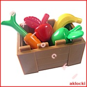 LEGO 30150 SKRZYNIA 2 x 33051 JABŁKO 33085 BANAN 33172c01 MARCHEWKA