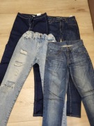 Pakiet - 4 spodni jeansowych