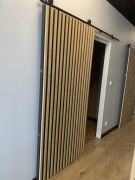 Drzwi przesuwne wewnętrzne z systemem przesuwnym Fortia