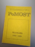 Broszura Wydawnictwo PoMost Warszawa 1986-1989 (drugi obieg)