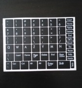 NAKLEJKI WLEPKI NA KLAWIATURĘ LAPTOPA PC QWERTY UKRAIŃSKI NALEPKI LITERY