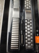 męska stalowa bransoleta do zegarka pasek teleskop