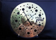 Zegar ścienny z talerza perkusyjnego Paiste 10" unikat homemade prezent