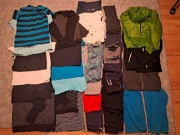 Paka dla chłopaka 146 - 152 cm  34 szt mix głownie ciepłe. Na cały rok