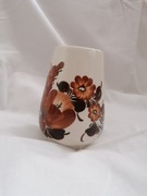 Wazon ręcznie malowany  wys 13 cm z czasów PRL Włocławek