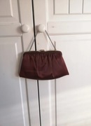 Elegancka torebka wieczorowa satynowa połyskująca vintage.