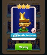 Karta Coin Master Łyżwiarskie trofeum szybką wysyłka 