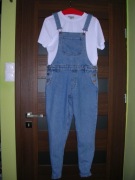 MONKI OGRODNICZKI JEANS ROZ.S 