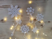 Dekoracje choinkowe, płatki śniegu 