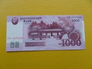 Korea Północna 1000 Won 2008 (2009) Pick 64 UNC [bez nadruków] 