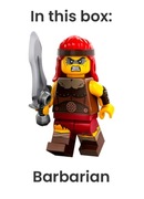 Lego minifigurka Barbarian