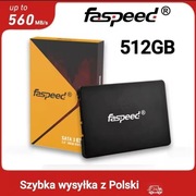 Dysk SSD Faspeed 512GB 3D NAND TLC SATA III 560MB/s Laptop Konsola PC Kra-w