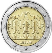 2 Euro - Litwa z 2018 roku.