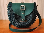 Torebka Oreo, ręcznie wykonana na szydełku, Handmade