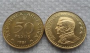 Argentyna Republika ARL 50 peso ley 1981 Józef de San Martin KM# 83a Stan
