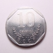 Kostaryka 10 colones 1992
