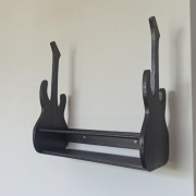 PÓŁKA NA WINO-CZARNA-GITARA-IDEALNA NA PREZENT