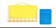 Koc Piknikowy Plażowy Wodoodporny z Izolacją Mata 200x200cm Żółty