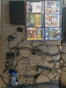 Playstation 2 slim zestaw 2 pady 6 gier modbo chip