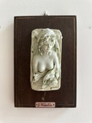 GIANNI VISENTIN popiersie kobiety płaskorzeźba