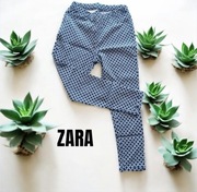 Spodnie ze wzorkiem geometrycznym ZARA rozmiar 38 M bawełna