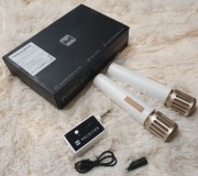 Bezprzewodowe mikrofony karaoke UHF (2 szt.) + odbiornik – zestaw dual