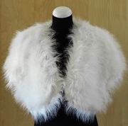 BOLERKO ŚLUBNE FUTERKO BIAŁE 