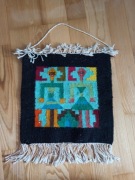 Stary tunezyjski kilim wełniany dwustronny etno