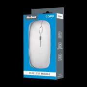 Mysz Bezprzewodowa Rebel COMP Akumulator Slim USB-C 1600 DPI Cicha, Biała 