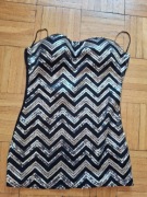 Top z cekinami damski rozmiar L Nowy 