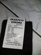 Skarpetyzimowewojskowe mowe/MON rozm. 25-26