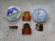 ODZNAKI MATKA BOŻA,KARDYNAŁ WYSZYŃSKI,RYWAŁD,STOCZEK,KOMAŃCZA 1953-56.6szt.