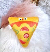 Pluszowa zabawka dla psa pizza wydająca dźwięk 