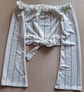 Bluzka hiszpanka biało-czarna krótka Select rozmiar 36/S