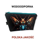 Ręcznie szyta kosmetyczka wodoodporna – unikalny wzór, idealna na prezent