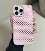 Etui na telefon skórzana tektura modna różowa IPhone 17 Pro