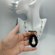 Steampunk  Gothic  Biżuteria Żywica Medalion Rękodzieło