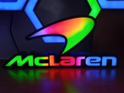 Podświetlany led napis McLaren RGB LED | Dekoracja 3D | Lampka na biurko
