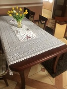 Stół drewniany duży z litego drewna kolor wiśnia