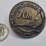 ODZNAKA ŁOWIECKA -  70 LAT KŁ BAŻANT w CZUDCU