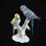 Gerold Porcellan Porcelanowa figurka Para papug na galęzi