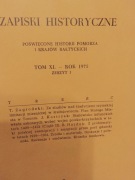 Zapiski Historyczne rok 1975 zeszyty nr 1-4