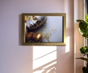 Obraz w ramce A4 - "Złota Dama"