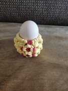 Kieliszek koszyczek makrama doniczka osłonka na jajko Wielkanoc