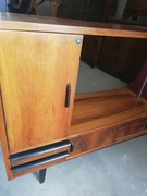 Komoda stolik tv PRL Hałas loft vintage tekowa