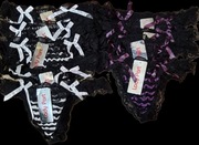 9 szt. Majtki- stringi damskie Lady Part, S/M, fioletowe 4 szt. białe 5 szt