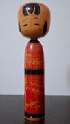Tradycyjna japońska lalka kokeshi z Miyagi Shoji Kawamura 30 cm