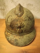 Helm francuski Adrian Mle.15 M1915 kamuflaż antyk militaria WW1 