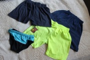 4 pary spodenek krótkich dla chłopca + kąpielówki 134/140